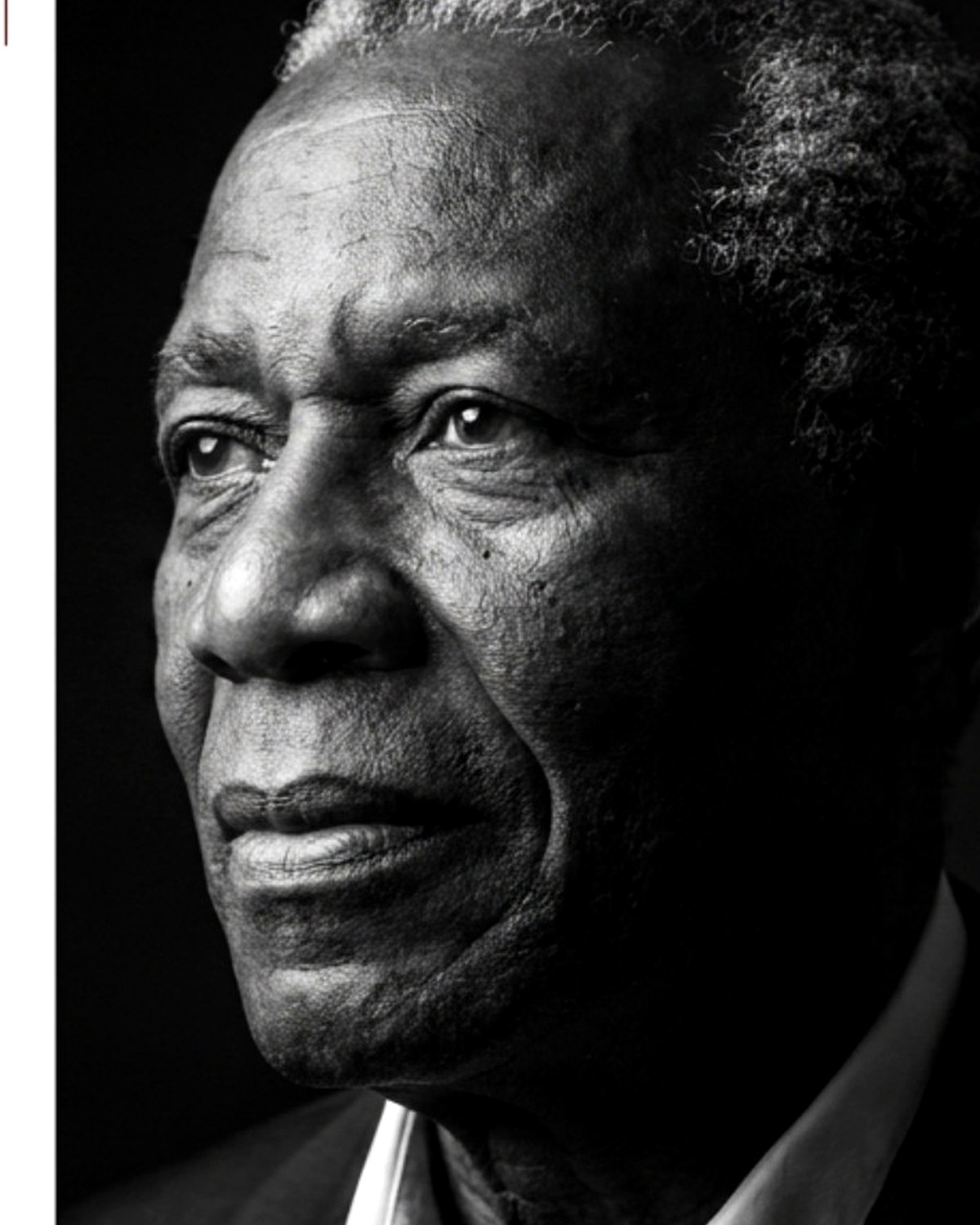Black and white legacy portrait for biography documentary storytelling